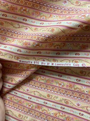 Vintage Cotton Material 46 Inches Wide By 146 Inches Long | eBay