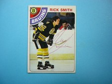 1978/79 O-PEE-CHEE NHL HOCKEY CARD #164 RICK SMITH EX AUTO AUTOGRAPH 78/79 OPC