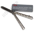 Martial Arts Karate Practice 5" Butterfly Safety training Knife Deluxe Trainer