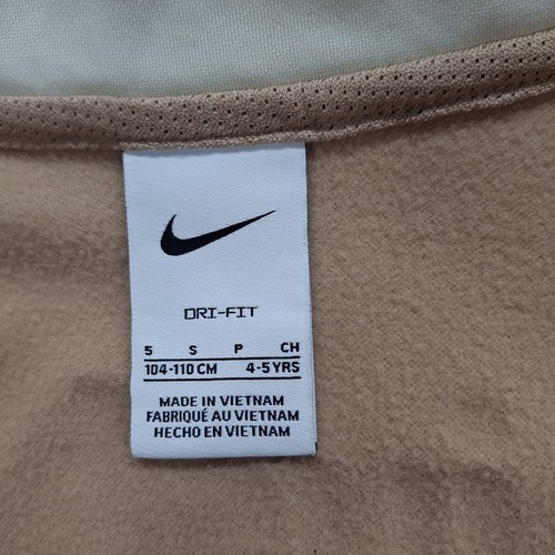 Nike Dri Fit Tracksuit 4-5 Regular Biege Green Colorblock Pants Full Zip Jacket - Picture 13 of 19