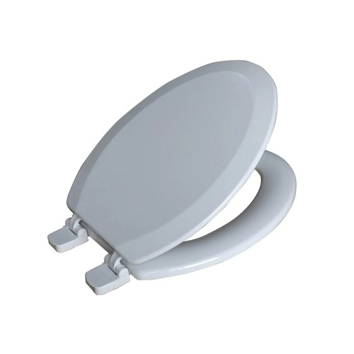 Mainstays Elongated White Wood Toilet Seat, Easy Clean eBay