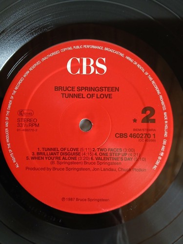 BRUCE SPRINGSTEEN - TUNNEL OF LOVE - VINYL LP von 1987 - OIS - CBS 4602701 - Picture 4 of 6