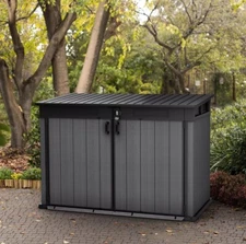 Keter Cortina Mega Premium Horizontal Shed Outdoor Storage, 71.33 Cu. Ft