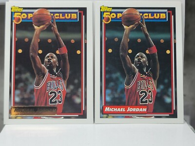 ..You get both cards Jordan  - 1993 Topps Bulls #205 Basketball Card Gold...395