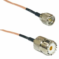 USA-CA RG316 MINI UHF MALE to SO239 UHF FEMALE Coaxial RF Pigtail Cable