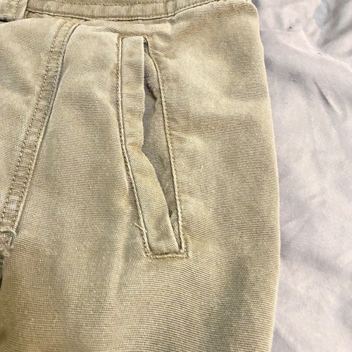 Tommy Bahama Relax Cargo Shorts Size 38 Green Canvas Tencel Blend Logo - Picture 2 of 9
