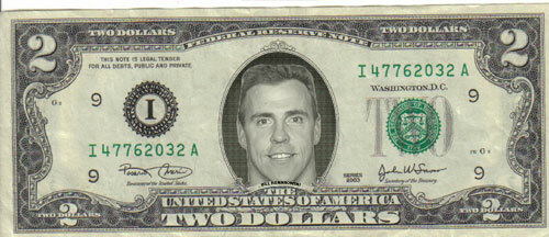 Raiders Bill Romanowski $2 Bill Mint Celebrity Raiders - Picture 1 of 1
