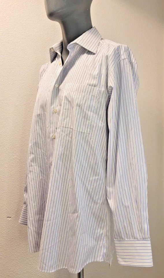 Camisa de vestir clásica IKE BEHAR New York para hombre talla 16-34 Foto 2 de 4