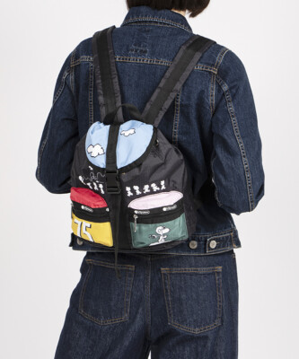 Peanuts Snoopy LeSportsac SMALL VOYAGER Peanuts 75th