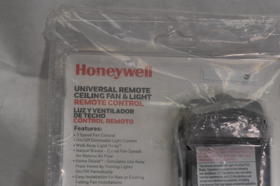 Ventilador de techo universal portátil Honeywell de 3 velocidades remoto con receptor 42136 Foto 4 de 4