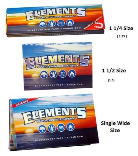 Elements 1.25 Rotolo di Carta - Scatola Completa 25 CONFEZIONI - Riso Ultra Sottile Formato 1 1/4 - Foto 3 di 3