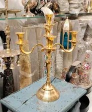 5 Arms Crystal Candelabra Candle Holder Wedding Table Centerpieces Candlestick