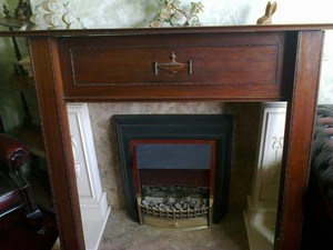 Edwardian Mahogany Fire Surround For Restoration Ebay