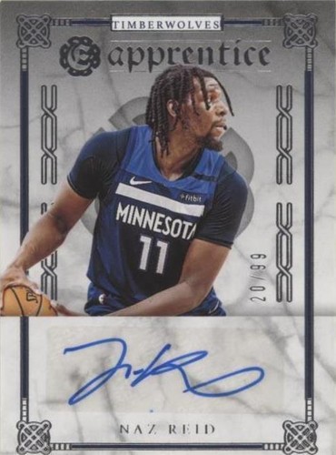Naz Reid 2019-20 Panini One & One RPA /49 Blue Color Match | eBay
