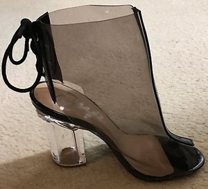clear 4 inch heels