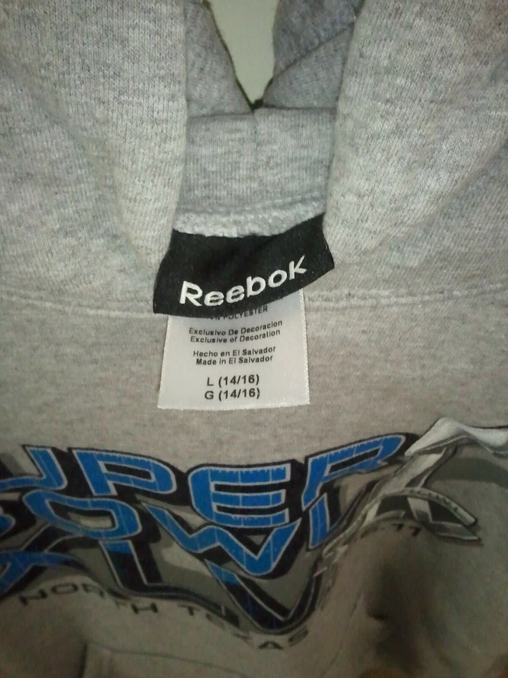 Sudadera Reebok Super Bowl XLV (45) - Juvenil Grande - Color Gris Foto 2 de 2