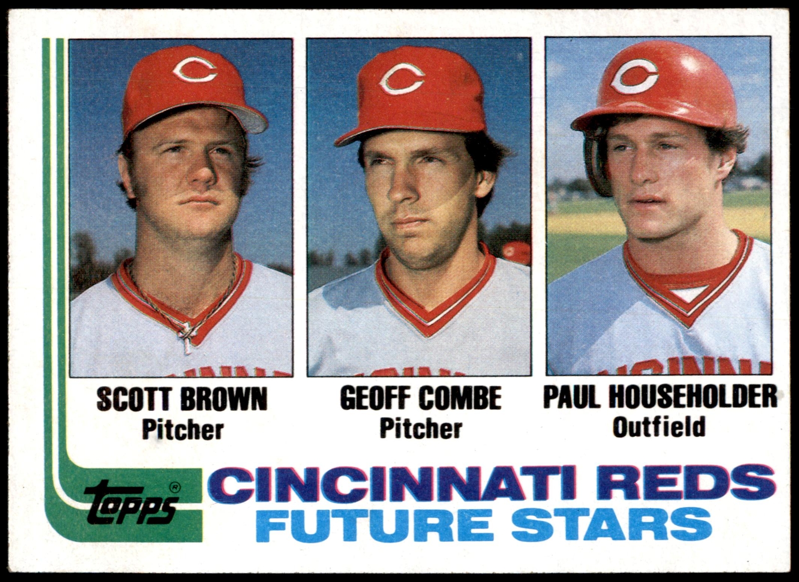 Reds Future Stars (Scott Brown / Geoff Combe / Paul Householder) #351 1982 Topps