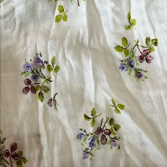 Ralph Lauren Denim Supply Bufanda Floral Mujer Pastel Borla Flecos NUEVO CON ETIQUETAS RARO Foto 4 de 4