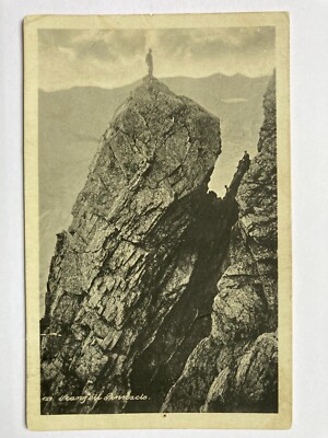 Bergsteiger auf Scawfell Pinnacle, Cumberland Vintage Postkarte P21