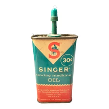 Vintage Singer Sewing Machine Oil Can 30 Cents