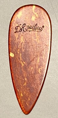 Vintage Guitar Pick-1930 s D Angelico 366-Impressed Logo Guitar Pick Unused-Rare