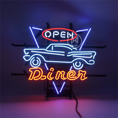 Car Open Neon Sign Light Beer Bar Pub Shop Wall Hanging Nightlight ...