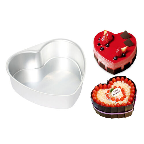6/8/10 Inch Heart Shape Non-stick Removable Bottom Baking Pan Cake Mold - Picture 3 of 10