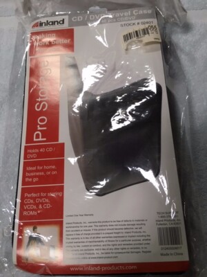 New Pro Storage CD/DVD Travel Case - Black - Sealed Container | eBay
