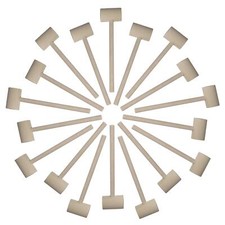 18 Pieces Crab Hammers Wooden Lobster Seafood Mallets