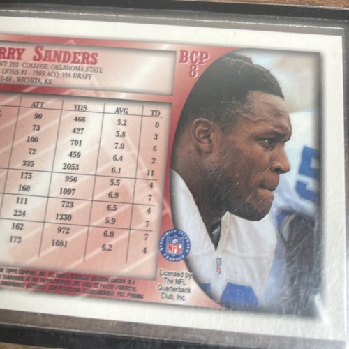1998 Bowman Chrome Preview #BCP8 Barry Sanders - Bild 3 von 4