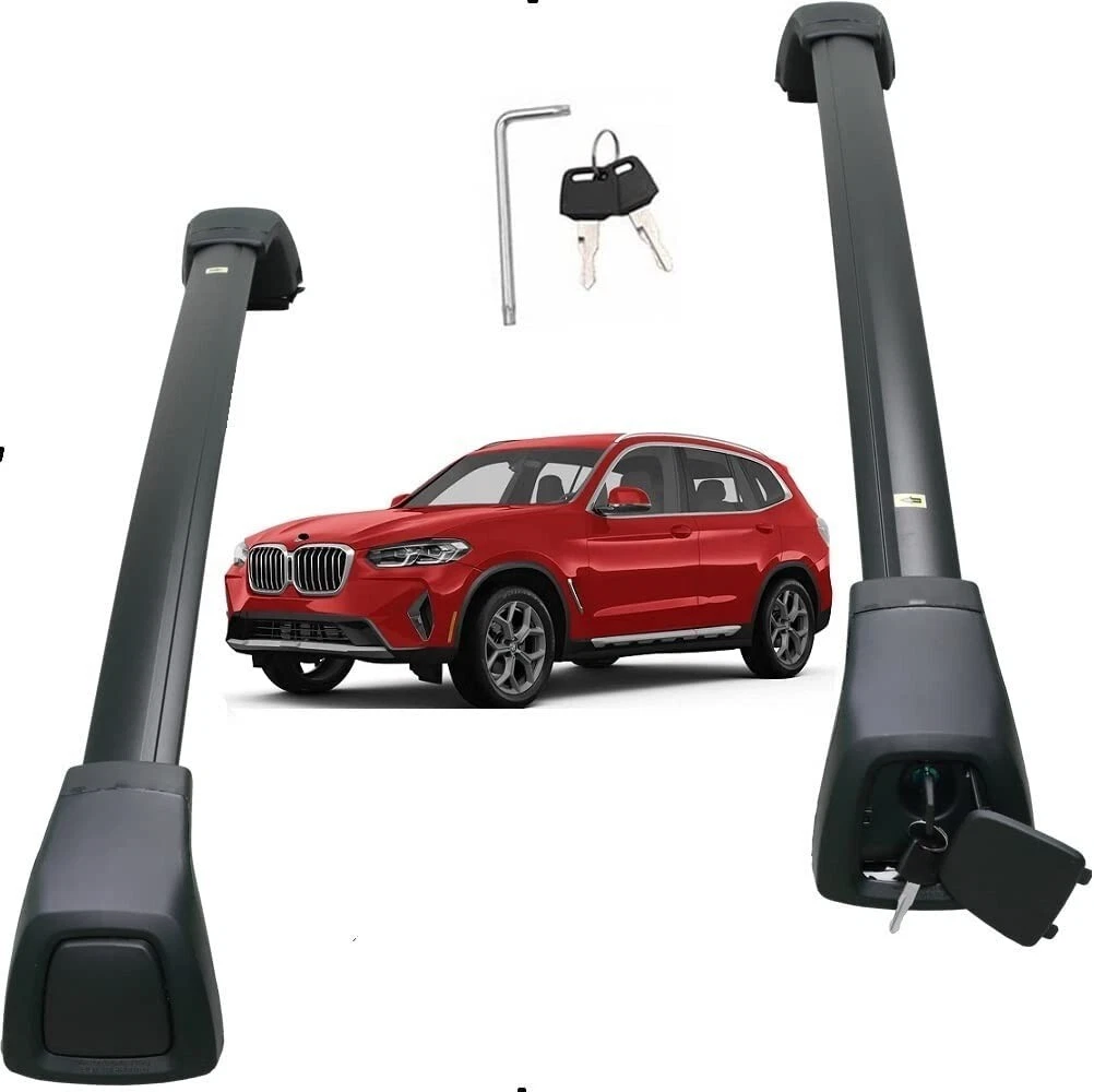 2P Upgraded for BMW X3 G01 2018 2024 Roof Rack Rail Cross bar luggage carrier