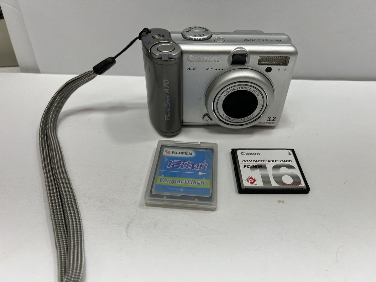 Canon PowerShot A70 3.2MP Digital Camera w/ 3x Optical Zoom PARTS