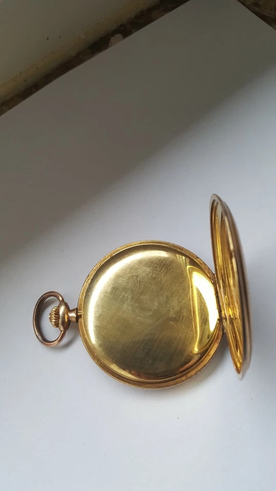 Alte mechanische Taschenuhr Remova Anker B. / TEMERAIRE GENEVE, vergoldet ( I/3) - Bild 4 von 4