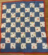 Baby Blanket Quilt Comforter Dinosaurs Handmade 36 X 41