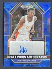 Justin Edwards 2023 Panini Prizm Draft Picks Autographs Blue Ice /75 #DPA-JEW