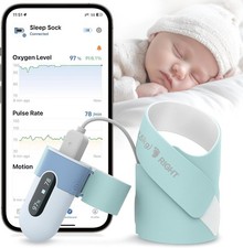 Baby Sleep Sock/Foot, Oxygen/Movement/Motion Monitor, Bluetooth, Rechargeable