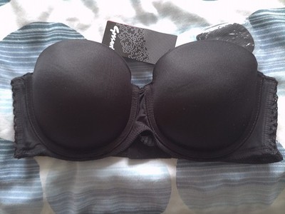 36A - New Gossard 'Superboost' Underwired Push Up Multiway Bra Black UK Size 36A