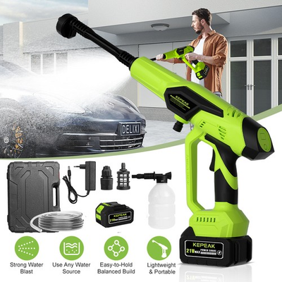 #ad Cordless High Pressure Car Washer Tool Portable Wash Cleaner Machine Water Gun $42.98