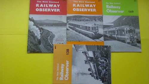 4 x Railway Observer Magazines, 1960's - 70's, New Zealand Railway & Locomotive
