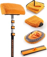 Car RV Wash Brush Kit 48-144 Long Extendable Handle Car, RV, Truck 8-piece