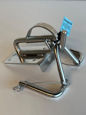 Weaver-Style Snap Davit SET-Transom Mount Snap with Inflatable Boat Yoke-NO Pad