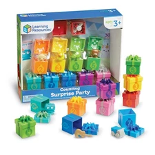 Learning Resources Counting Surprise Party - Toddler Montessori Toys, Stacking