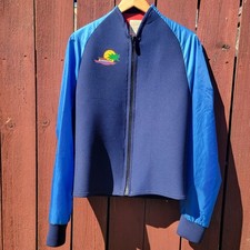 Vintage Sportfox Kailua Wind Surfing Neoprene Jacket Mens Large Blue Made in USA