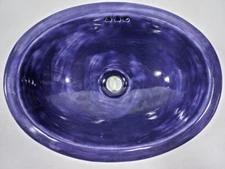 16" X 12" TALAVERA SINK drop in or undermount mexican bathroom handmade ceramic