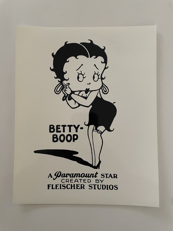 Vintage Betty-Boop Black & White 8x10 Publicity Photo Paramount Fleischer Studio