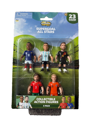 Supergoal All Stars, Soccer, 5 Pack, Collectible Action Figures World Cup