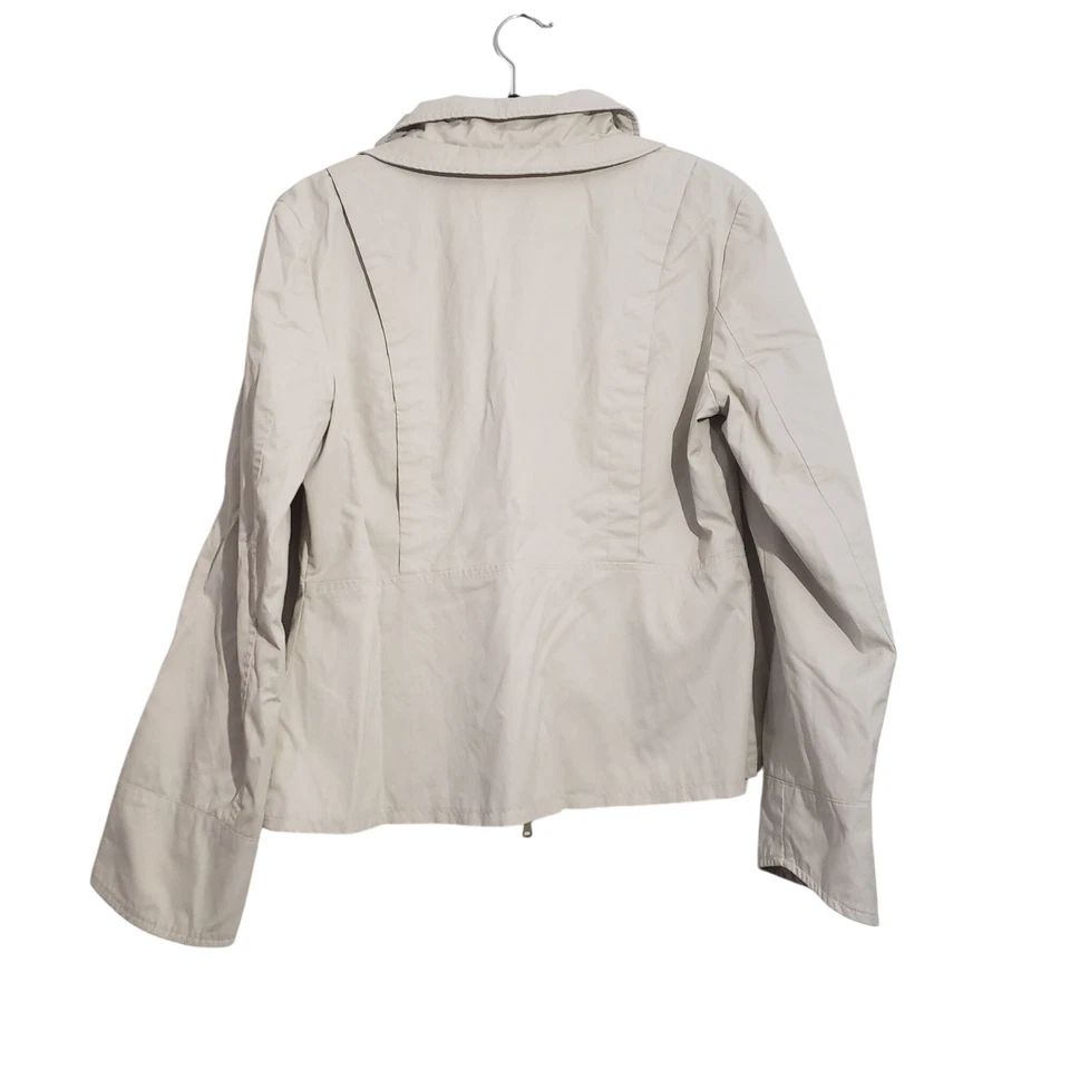 Venezia Milano бежевый легкий молнии женская куртка общего назначения укороченный плащ - Изображение 2 из 4