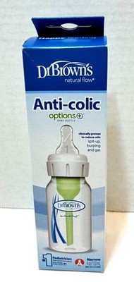 Dr Browns Anti Colic 4oz Baby Bottle Level 1 Nipple New in Box