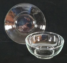 VTG ILLUSIONS TUSCANY COLLECTION 12 PC CLEAR GLASS PLATES & BOWLS SET NEW IN BOX