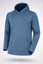 Under Armour Tech 2.0 Pullover Heatgear Hoodie Mens Size Medium Blue Polyester